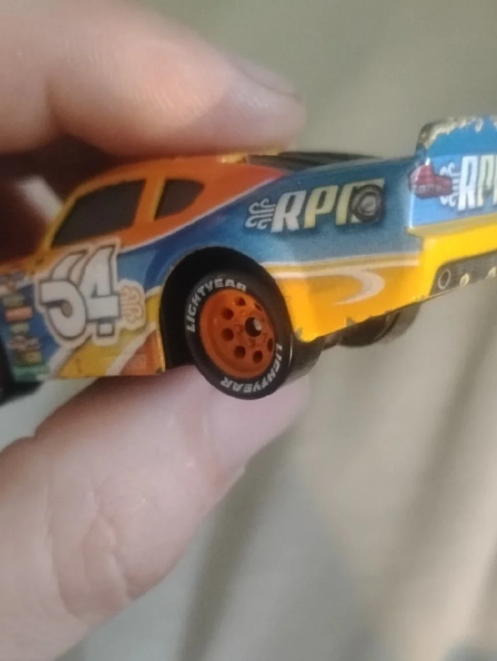 #54 Bruce Miller Pixar Cars 3 Diecast